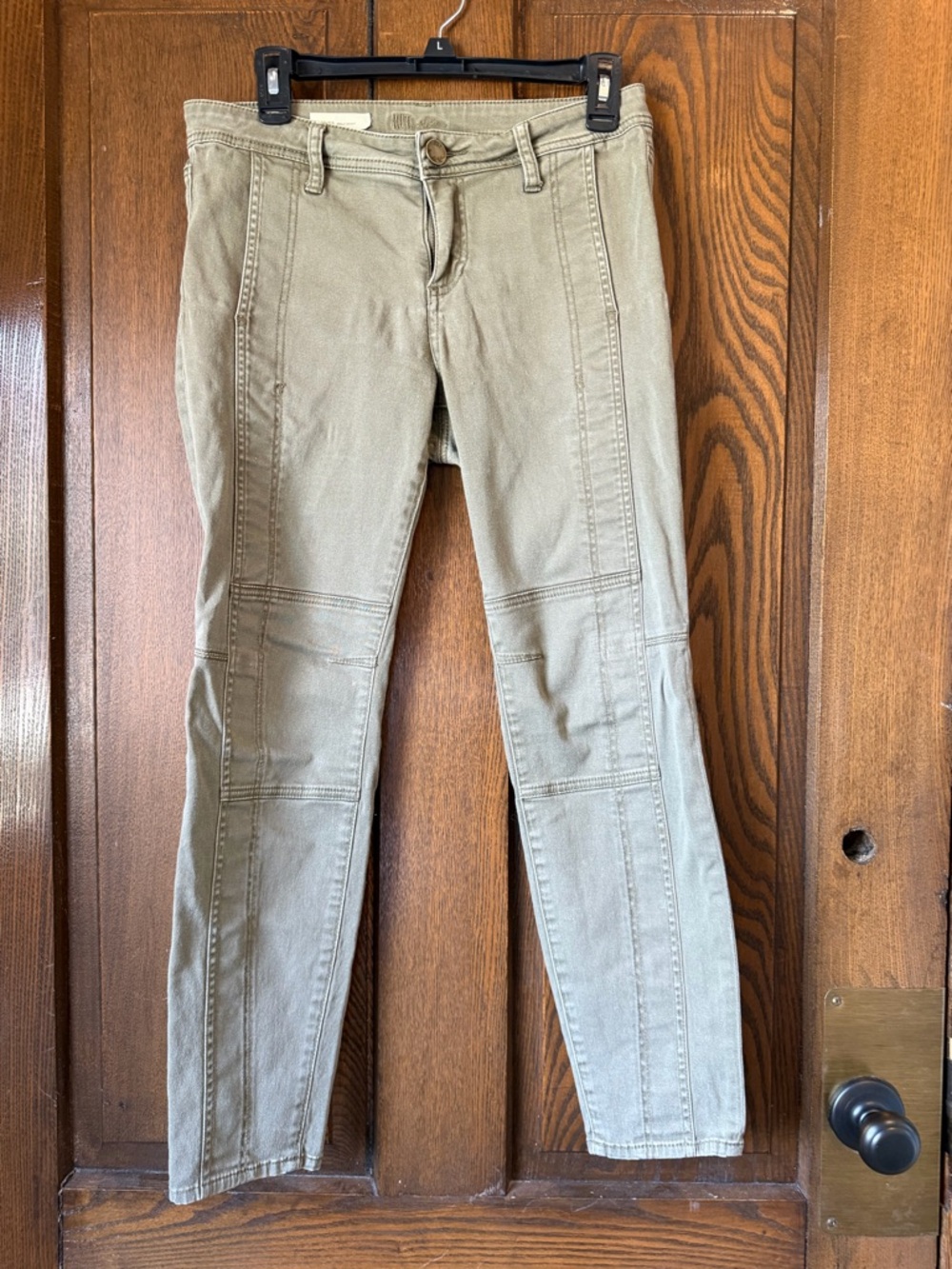 Kut from the Kloth Olive Green Straight Leg Jeans